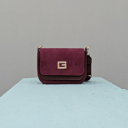 Guess [Inspired] Crossbody Bag - Wine Red