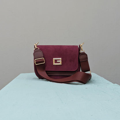 Guess [Inspired] Crossbody Bag - Wine Red