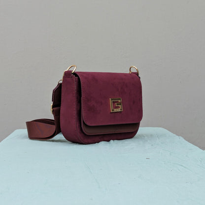 Guess [Inspired] Crossbody Bag - Wine Red