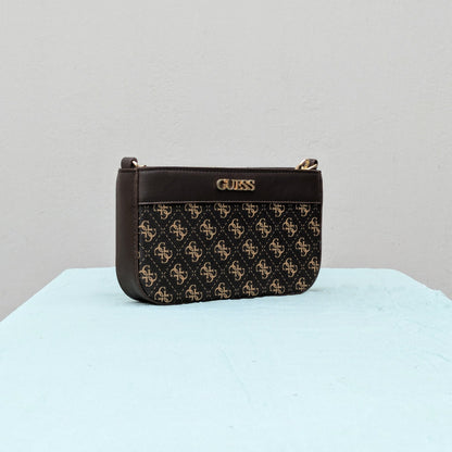 Guess Noelle [Inspired] Shoulder Bag - Brown and Black