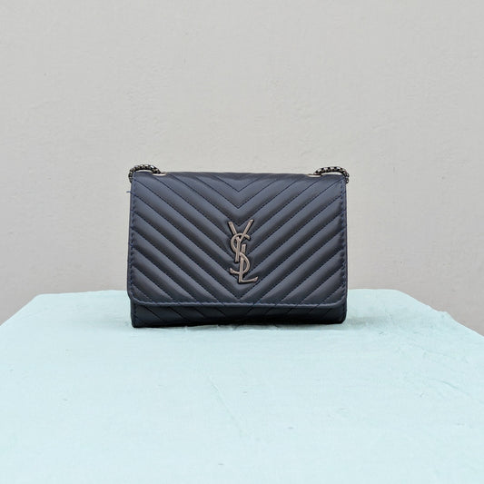 YSL Loulou [Inspired] Crossbody Bag - Midnight Blue