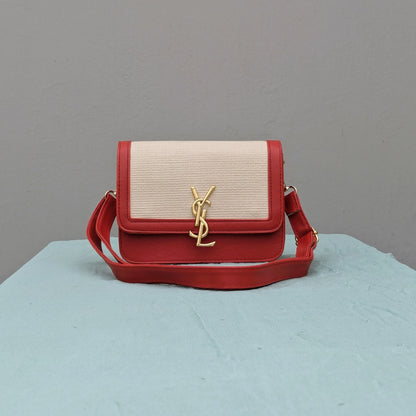 YSL Solferino [Inspired] Crossbody Bag - White and Red